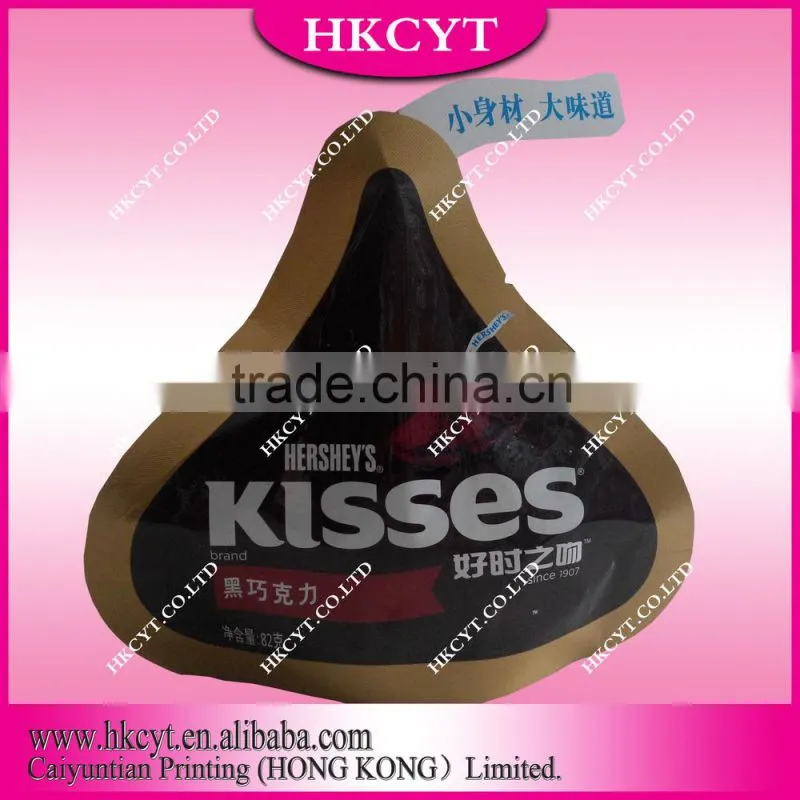Custom printed free shaped pouch for mask/mylar foil package bag