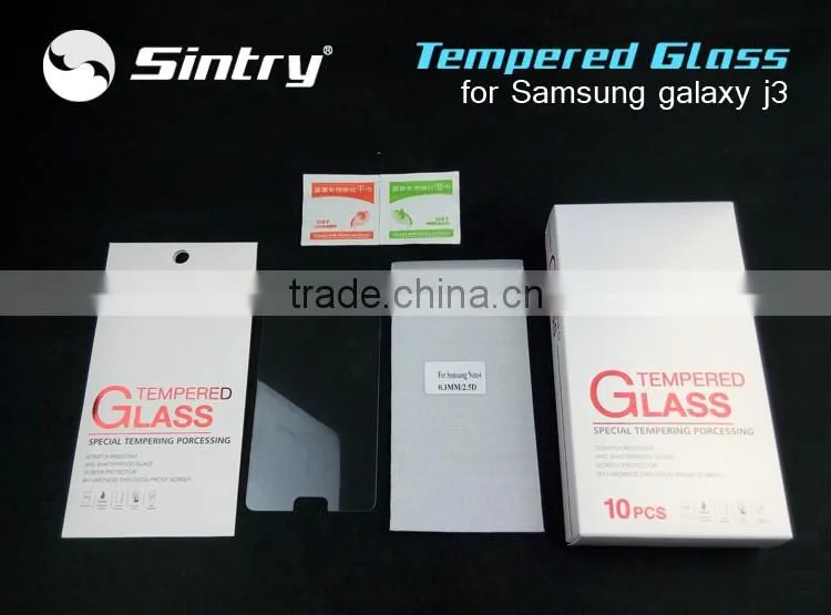 Full covers Glass protector factory supply mobile Explosion proof tempered glass screen protector for samsung galaxy j3