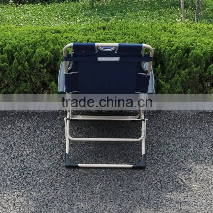 Two Use Portable Sleeping Folding Recliner Folding Footrest Beach Lounge Chair