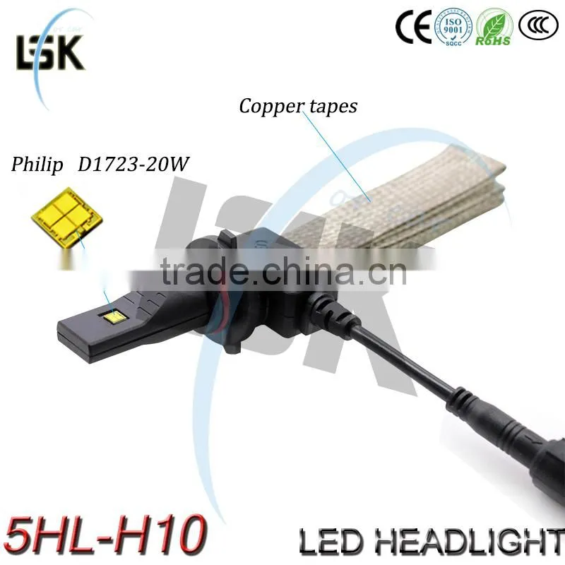 All in one 2500lm led headlight g5 h10 waterproof ip65 motorcycle led headlight bulbs