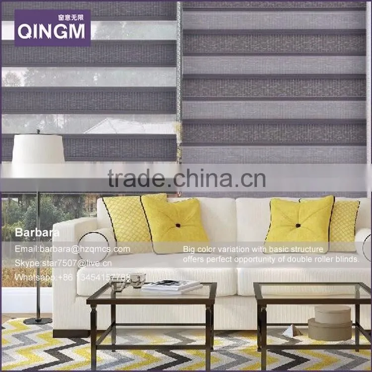 Zebra roller blind for window coverings