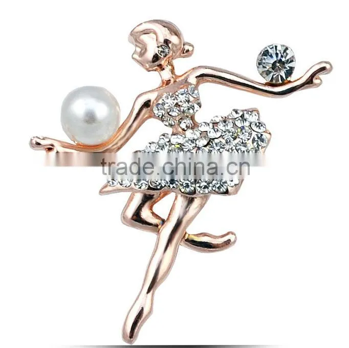 Elegant Ballet Dancer High Quality Brooch