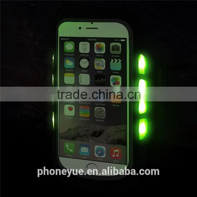 LED Light Sport Running Clear Touch Waterproof Pouch Arm Band Case For iPhone 6