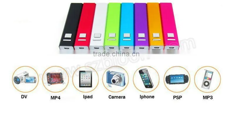 Portable mini 2600mah external power bank ,external power bank for smartphone