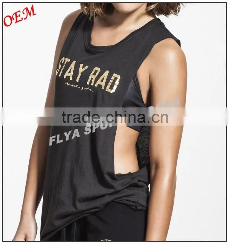High Lightweight Soft Ladies Yoga Tank Top Gym Sport Wear Low Cut Custom Womens Workout Tank Top