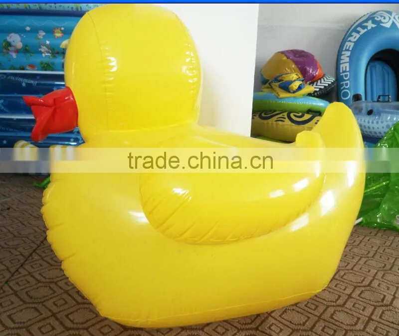 PVC inflatable big yellow dark rider in water base/inflatable yellow dark rider