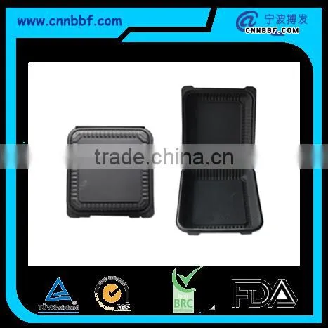 Black hamburger boxes disposable biodegradable food boxes