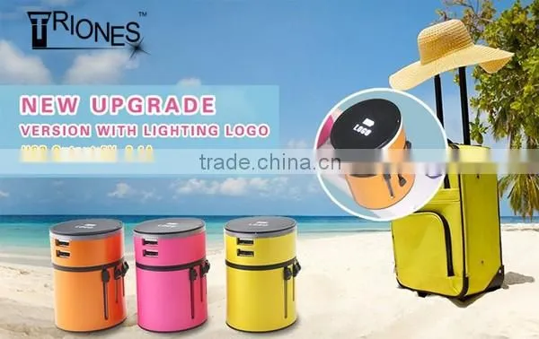 (110128) Best Promotional Gift International Universal Travel Adapter With Usb Port