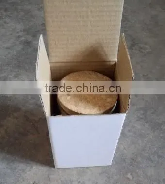Hot selling glass tubular vial glass bottle with wooden cork