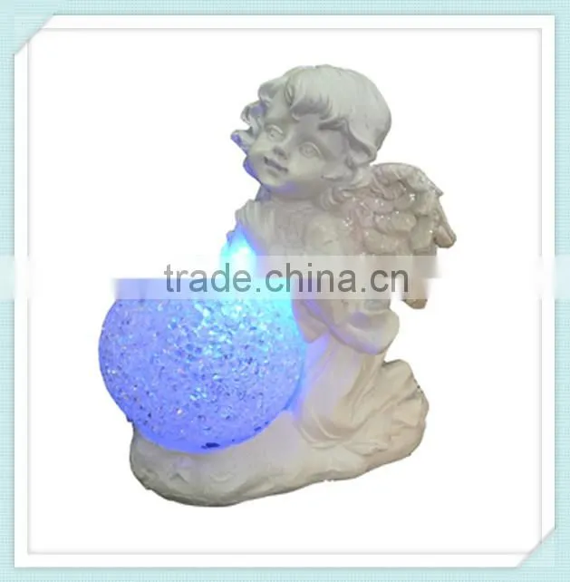 LED small resin Angel Figurine