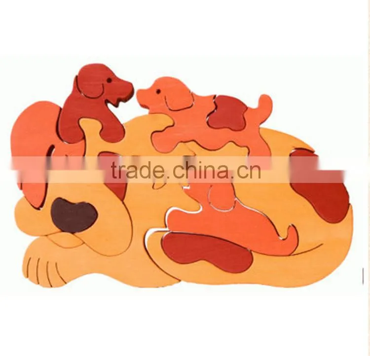 2016 Hot Sale Product Kids Intelligent Wooden 3d Puzzle OEM/ODM Educational Game Toy Jigsaw Puzzle for Children