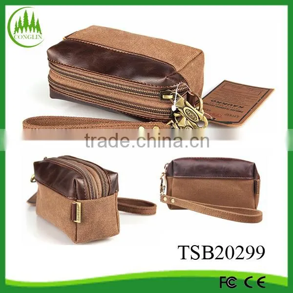 Men Boy Canvas Tri-Fold Wallet Travel Sports Kids Holiday Plain Coin Tri-Fold Wallet
