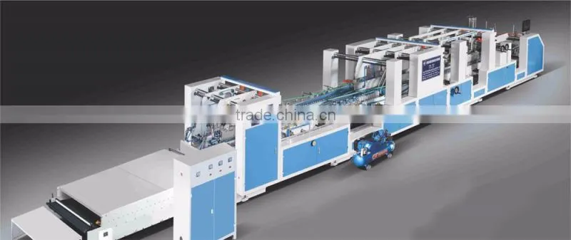 ZH-1450PC ZH-1080 high speed paper cardboard file folder making machine, automatic carton box making machine prices