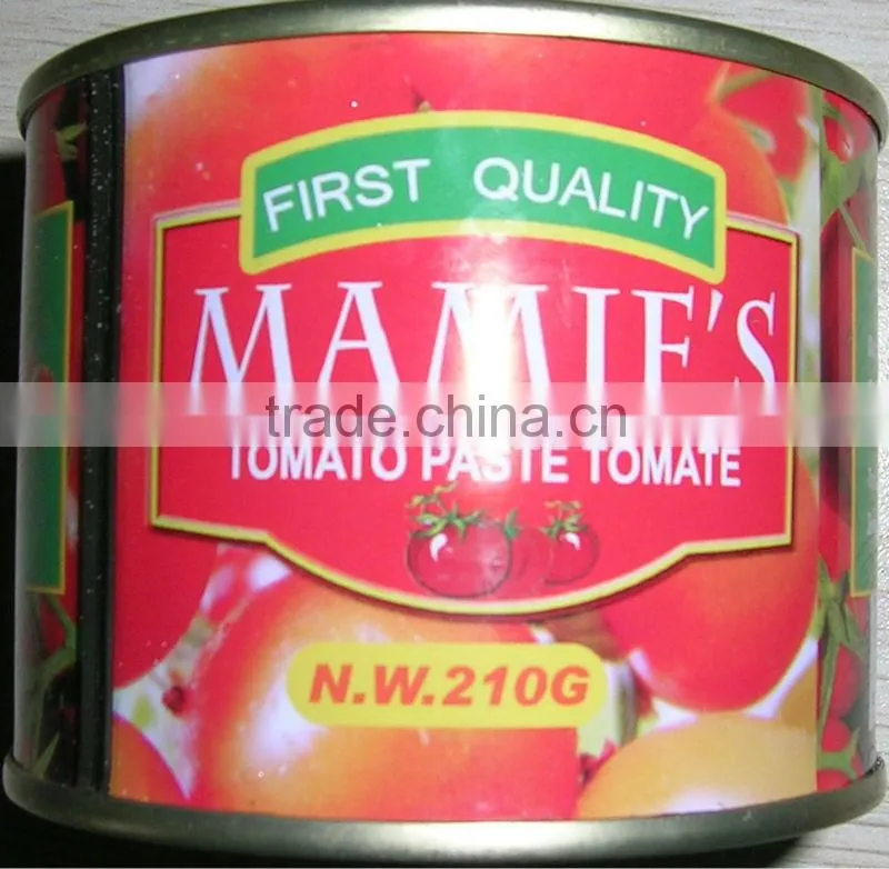 canned tomato paste 210g