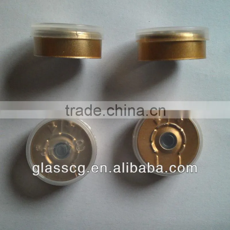 Glass bottle caps aluminum flip off cap for sale paypal accept