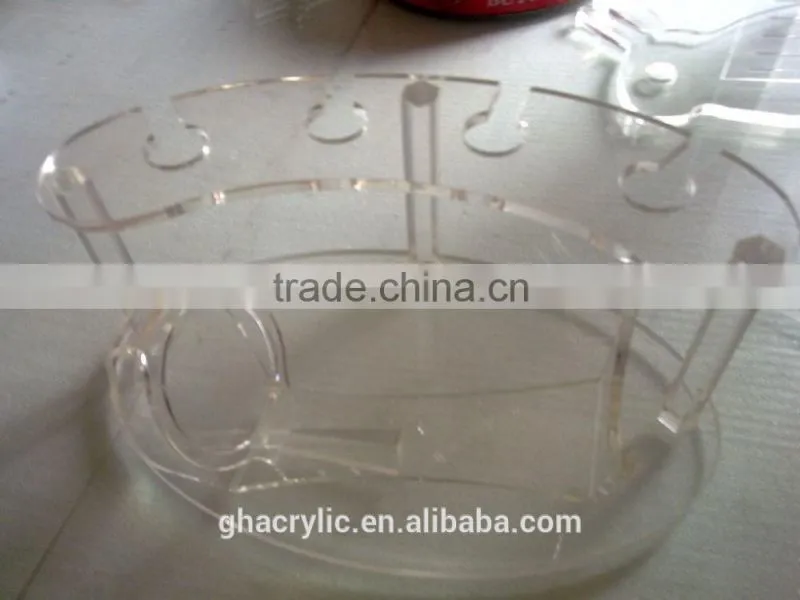 High polished high quality acrylic wine display rack,smooth acrylic wine display rack