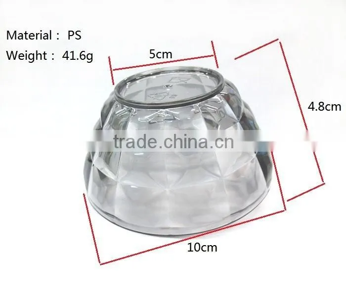 hot sale transparent plastic food graded baby bowl