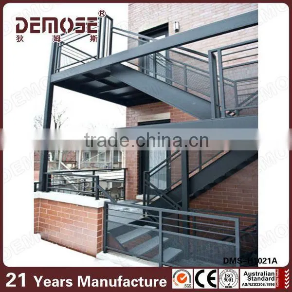 demose stair metal used outdoor steel stair