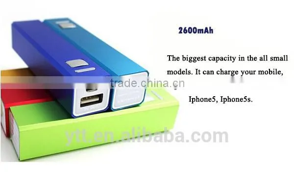 External Portable 2600mAh Mobile Power Bank for Promotional Gift