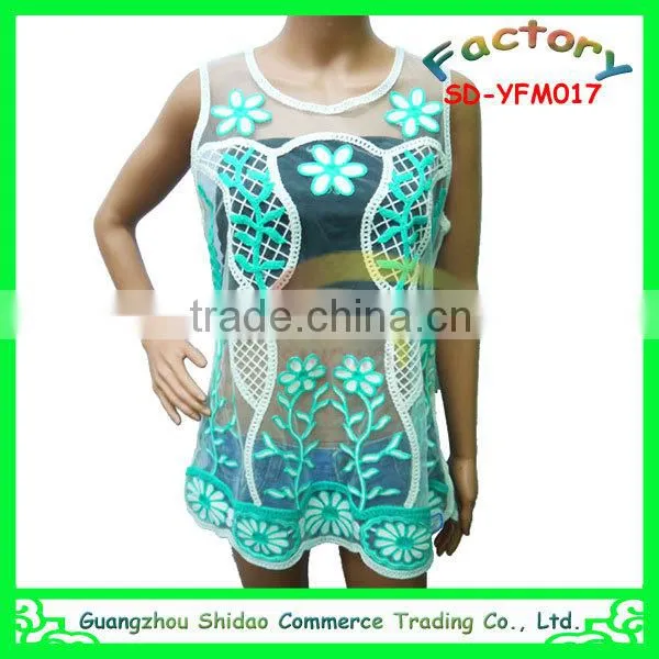 women blouses summer tank tops designs embroidery blouses