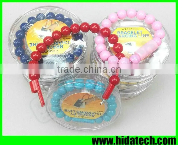 Fashion Buddha Beads USB Cable V8 Data Cable for Samsung Galaxy S6 Edge