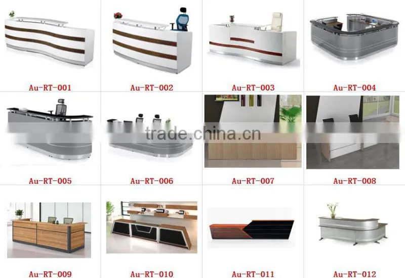 l shaped hotel modern office reception counter