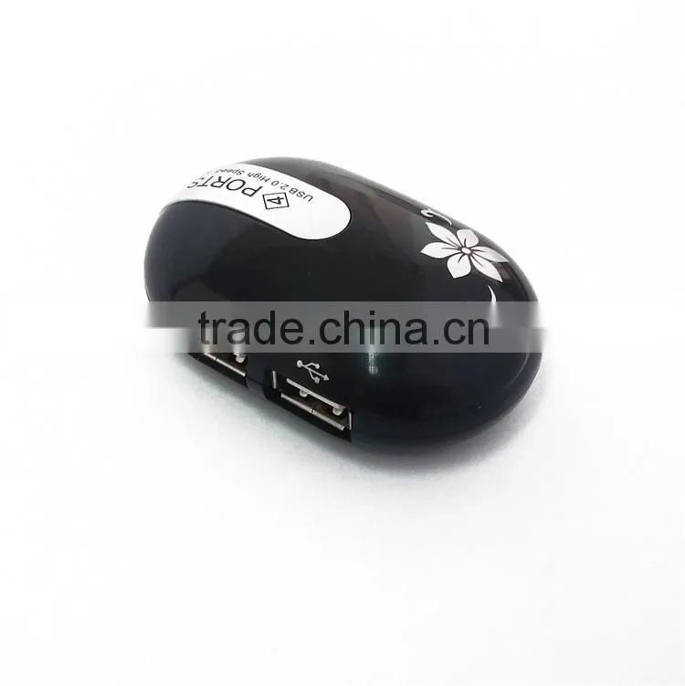 Promotional gift computer cable hidden 4 port usb 2.0 hub