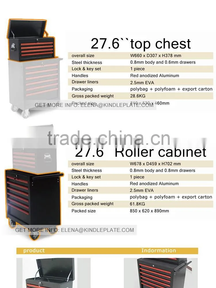 truck stainless steel mechanic tool box set