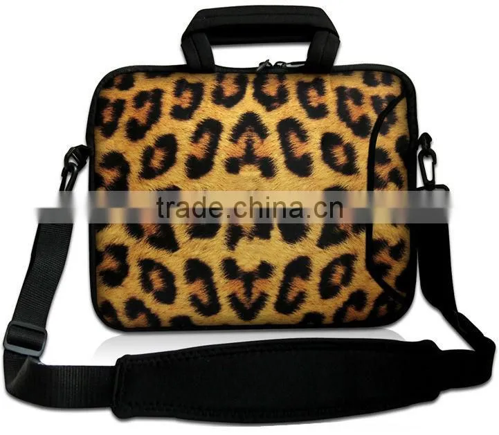 Fashion artwork printing and high quality neoprene laptop bag