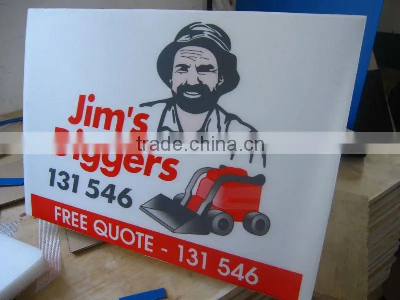 different color Advertising printing board