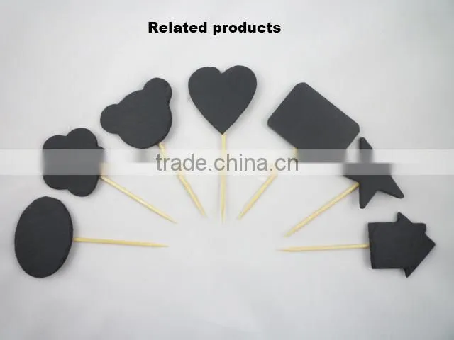 Nice star shaped slate cake toppers wholesale