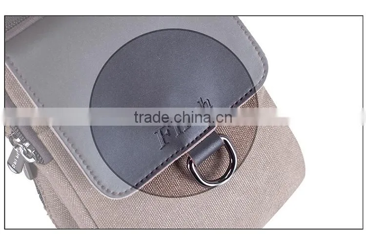 Custom canvas messenger bag wholesale men chest bag