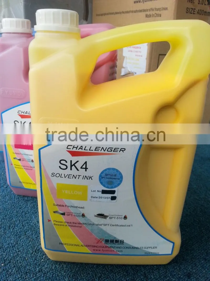 Whole sale price challenger sk4 solvent ink (1L or 5L packing)