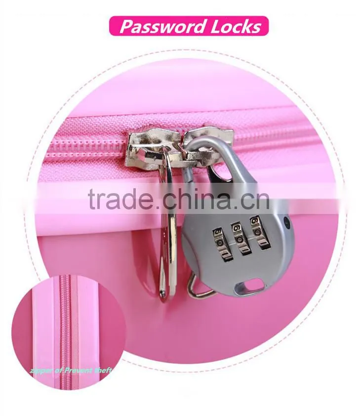 Genuine hard shell luggage ABs PC trolley suitcase factory price