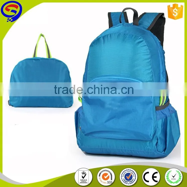 hot selling! cheap price! Free Sample! Waterproof foldable Nylon backpack