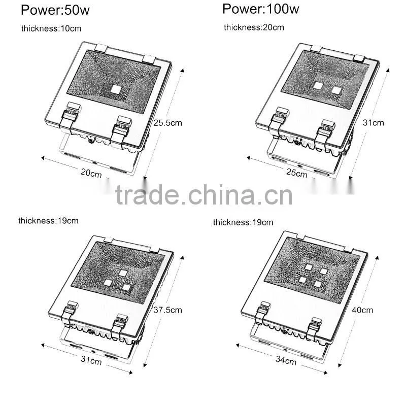 80w led flood light rechargeable led flood light IP65 portable flood light