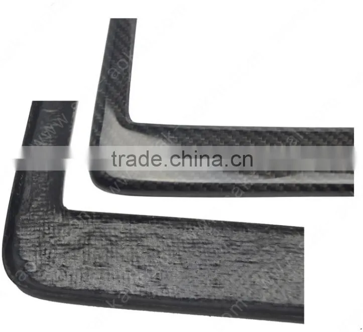 Real carbon fiber car plate frame US standard license