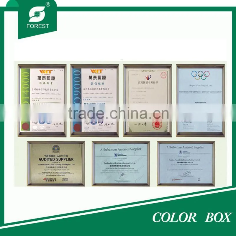 2015 CUSTOMIZED PRINTED PAPER COLOR BOX