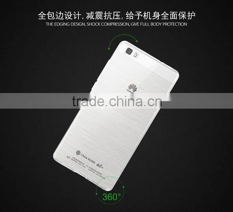 Clear Mobile Phone TPU Case For Huawei P8 Lite