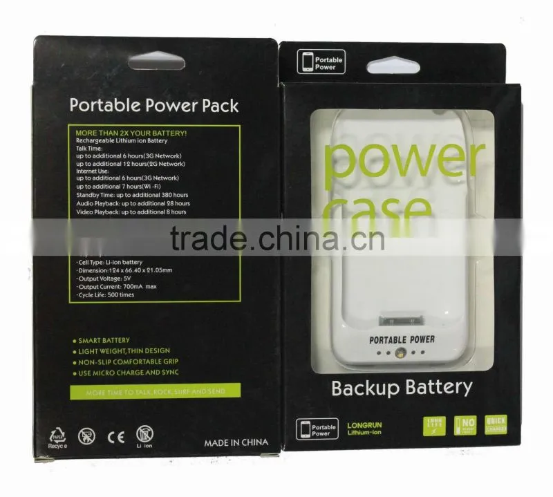Portable Power Case Battery Charger For 3G Iphone