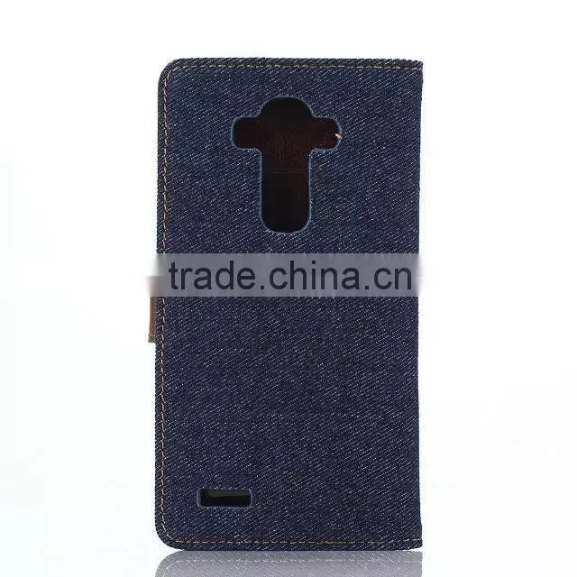 New product case for lg g4,special design case for LG phone ,demin style pu leather case for lg g4 with wallet