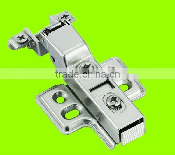 Half-overlay Soft-closing cabinet aluminum frame door hinges with clip-on(HH2112)