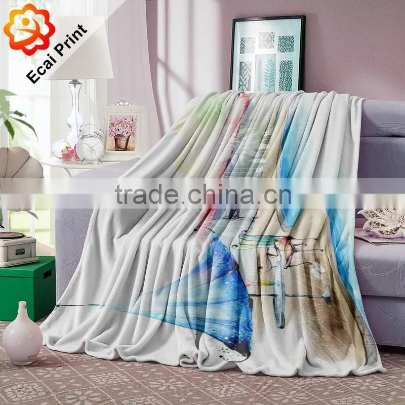 Good fashion printing custom soft blanket