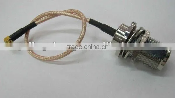 cable assembly, N female to MMCX male, RG316 cable