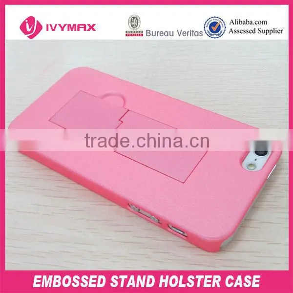 new product plastic embossed holster case for iphone5 mobile phone case