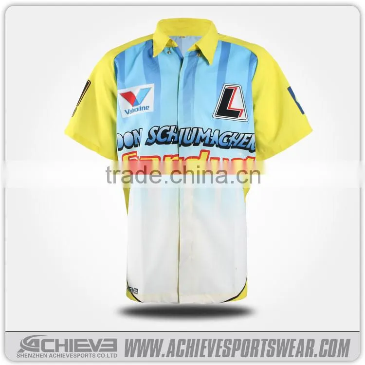 Custom printing polyester motocycle jersey racing jersey