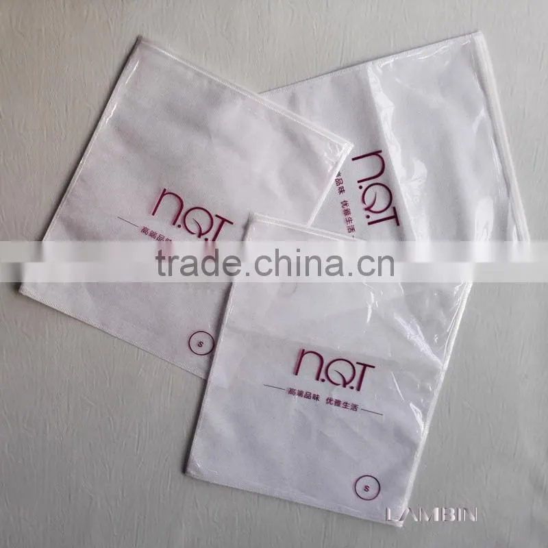 White nylon fabric packaging bag for girls classic garments