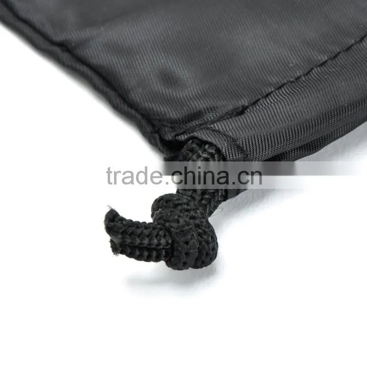 Black nylon dustproof storage bag for clothes and shoes