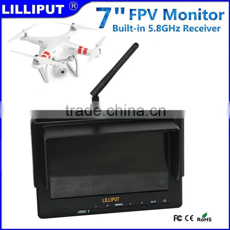 Lilliput Built-in 5.8ghz wireless av receiver 7 inch FPV Aerial Photography Monitor