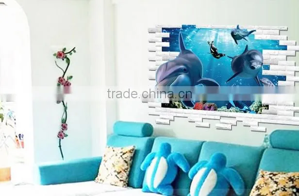 3D three-dimensional wholesale nursery Room carton kids stickers